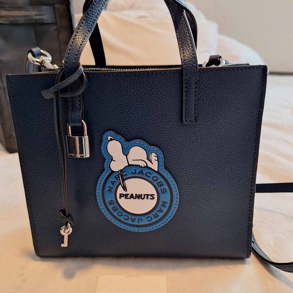 Marc Jacobs X  Peanuts AZURE Blue MINI TOTE Bag